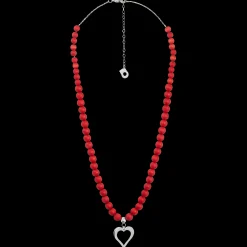 Aarikka Heart Necklace, red