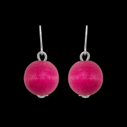 Aarikka Karpalo Earrings, fuchsia