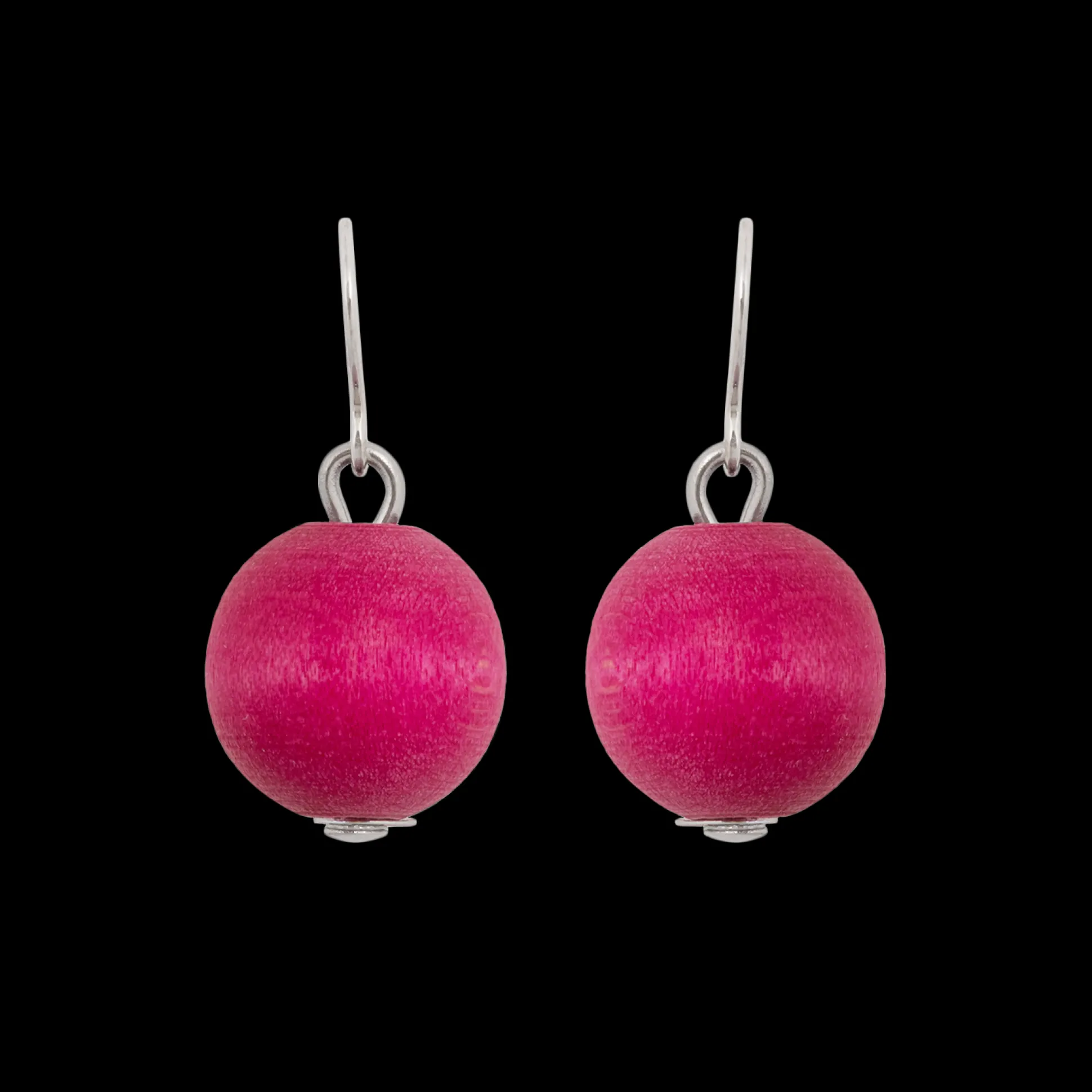 Aarikka Karpalo Earrings, fuchsia