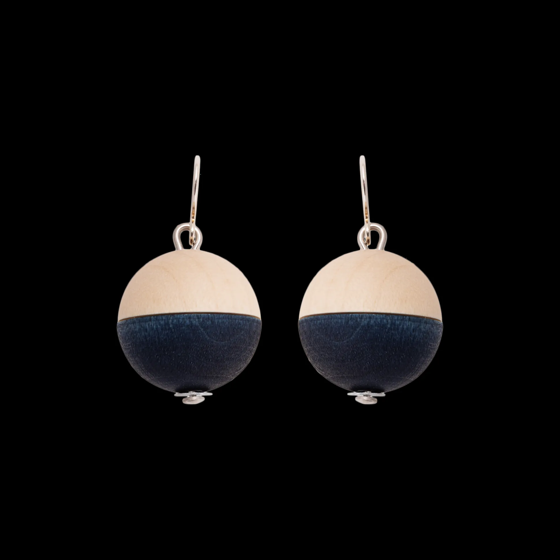 Aarikka Leila Earrings, dark blue