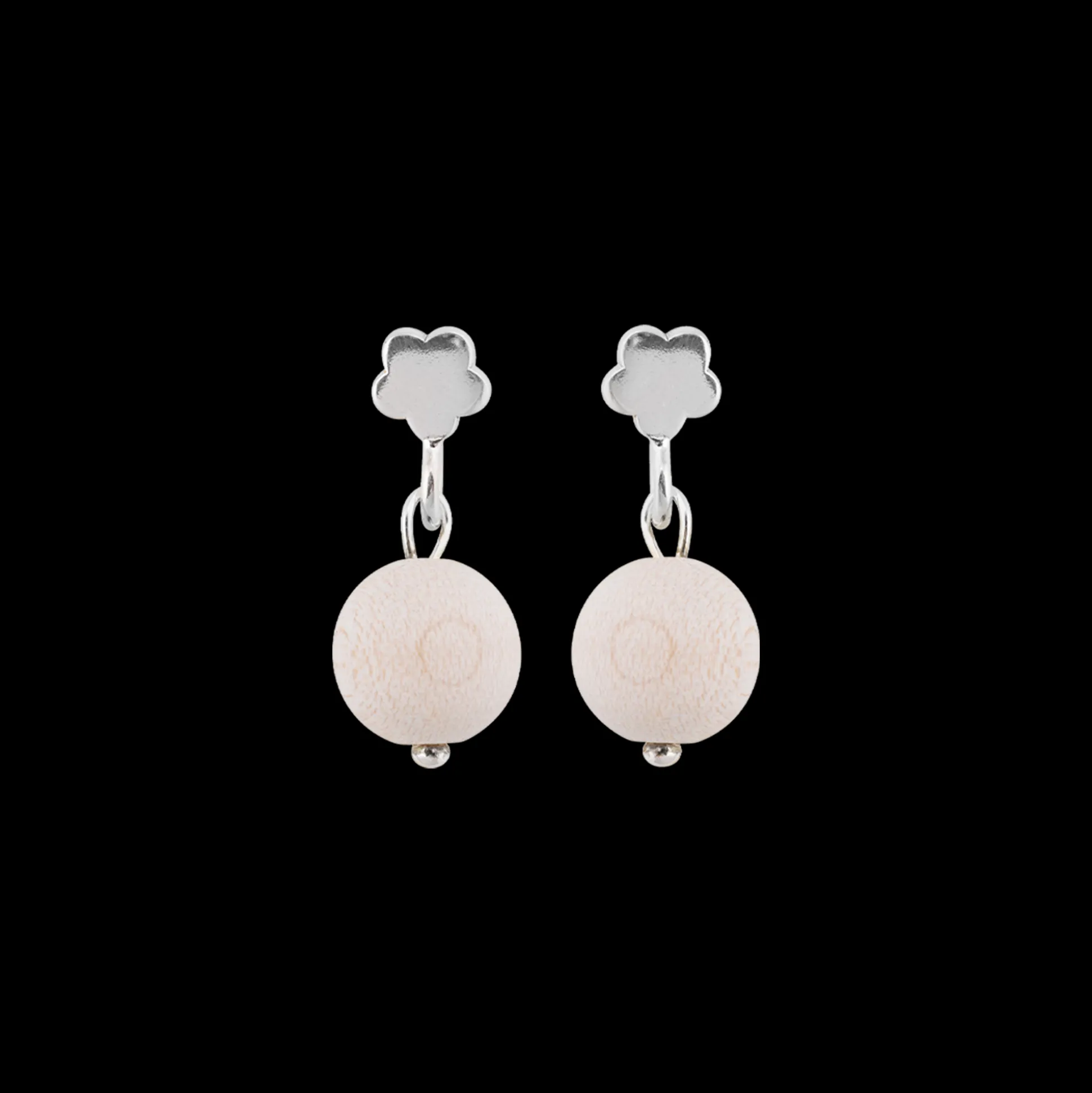 Aarikka Lemmikki Earrings, ecru