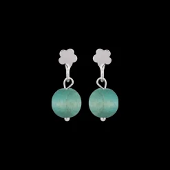 Aarikka Lemmikki Earrings, aqua green