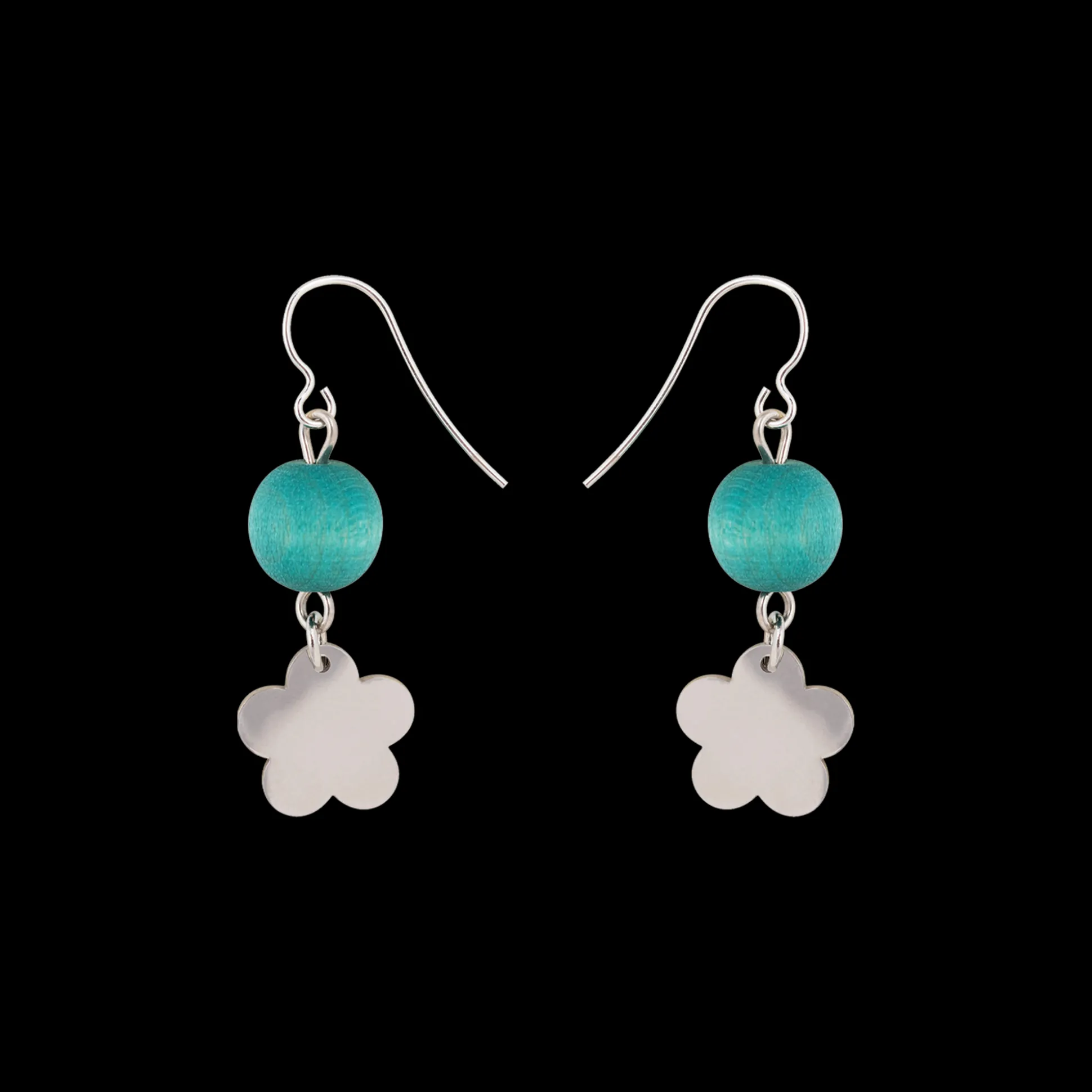 Aarikka Minea Earrings, aqua green