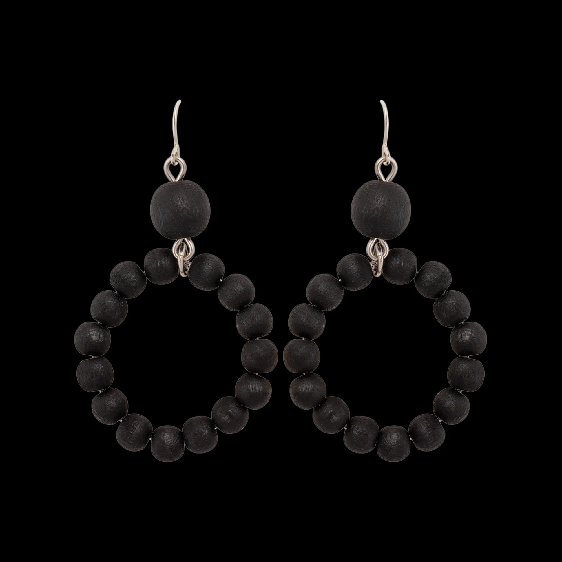 Aarikka Orvokki Earrings, black