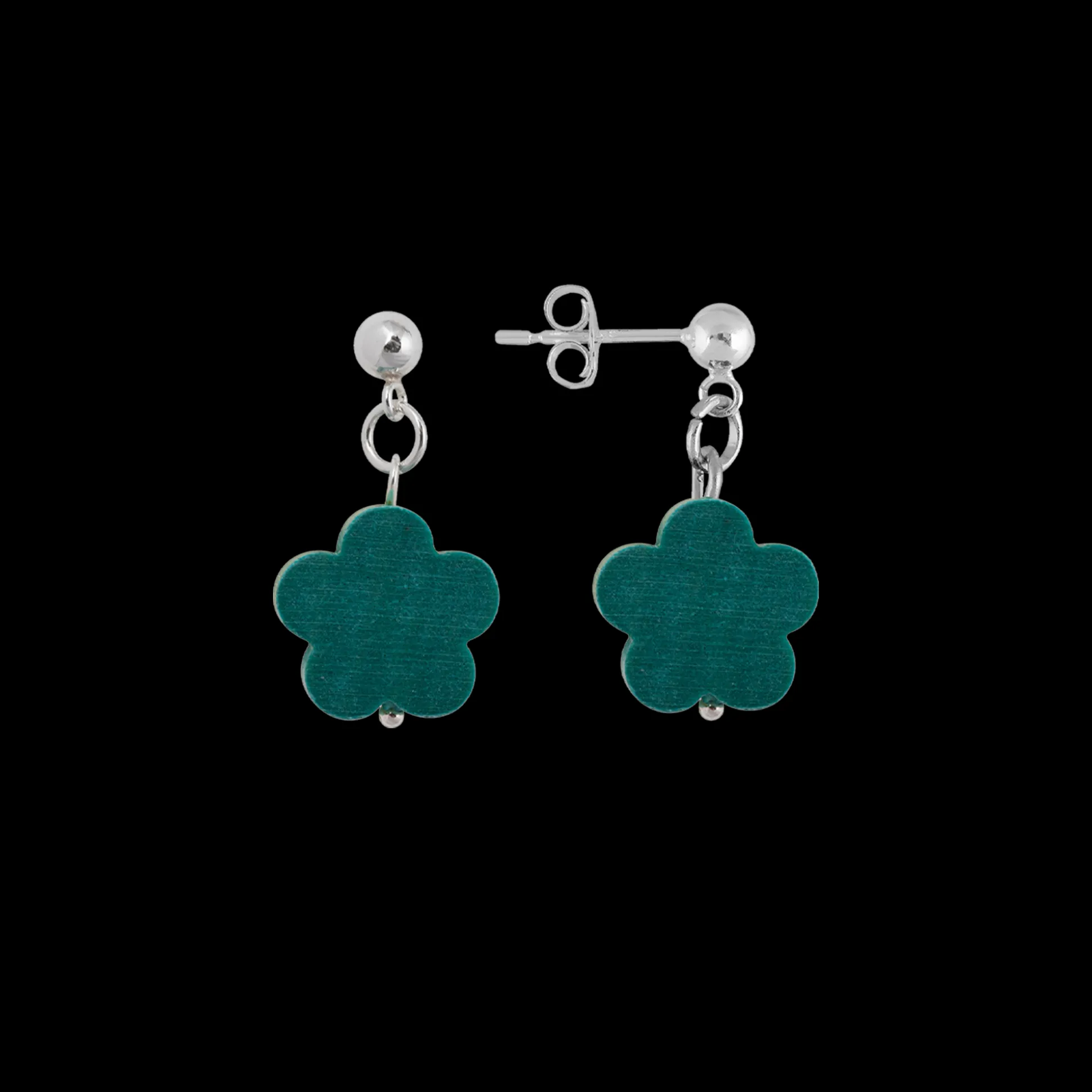Aarikka Puistolemmikki Earrings, aqua green