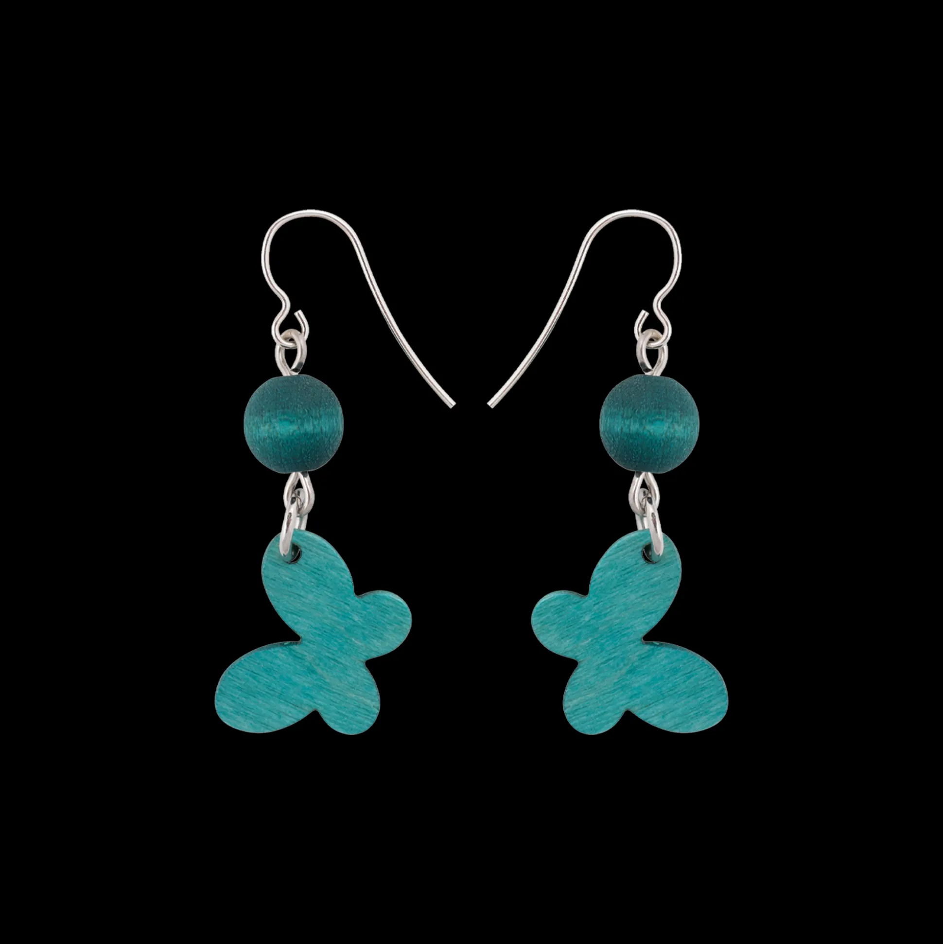 Aarikka Sinisiipi Earrings, shades of green