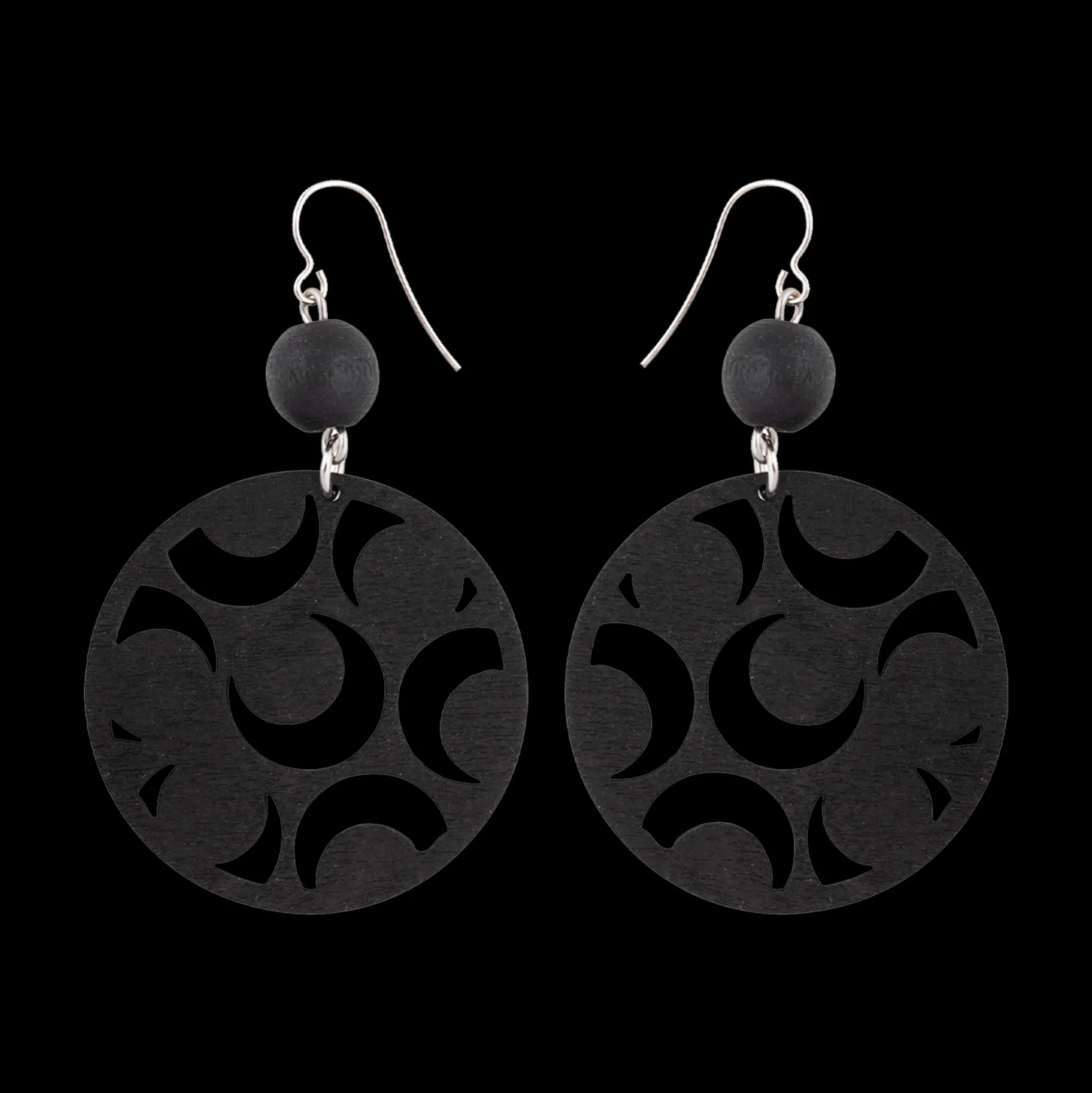 Aarikka Tuliainen Earrings, black