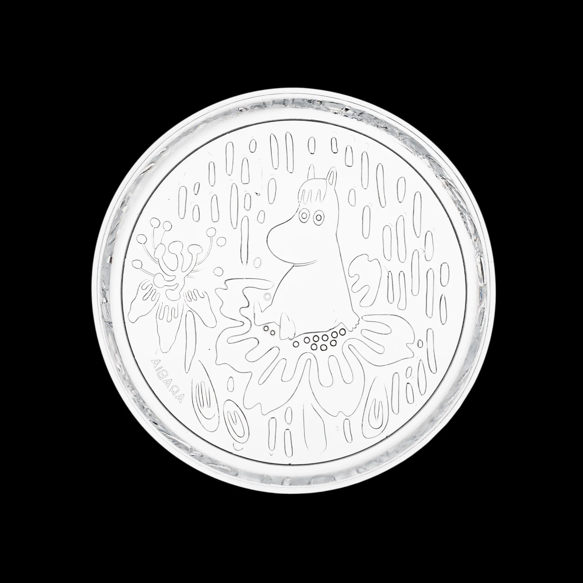 Arabia Moomin Forest Clear Glass Plate