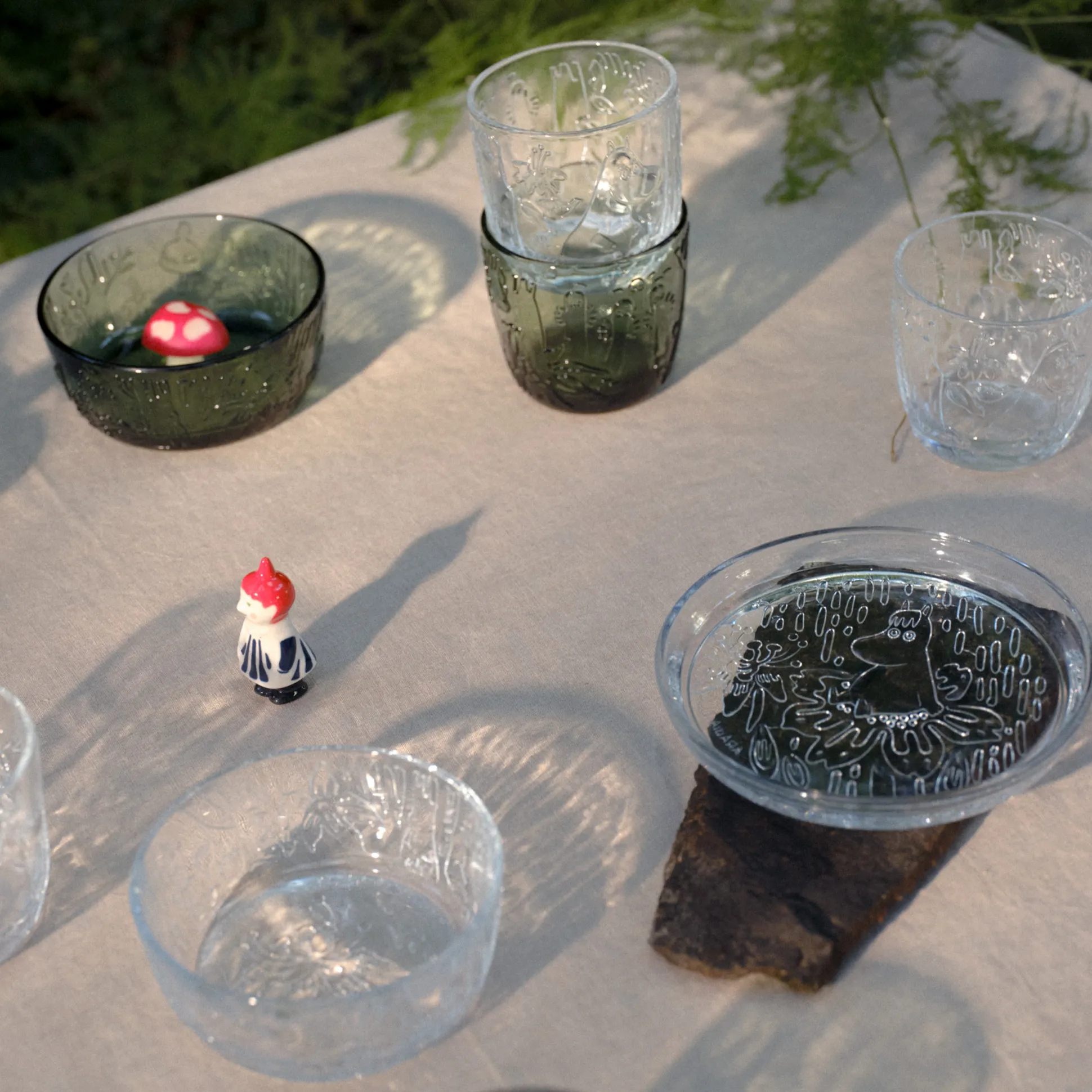 Arabia Moomin Forest Clear Glass Plate
