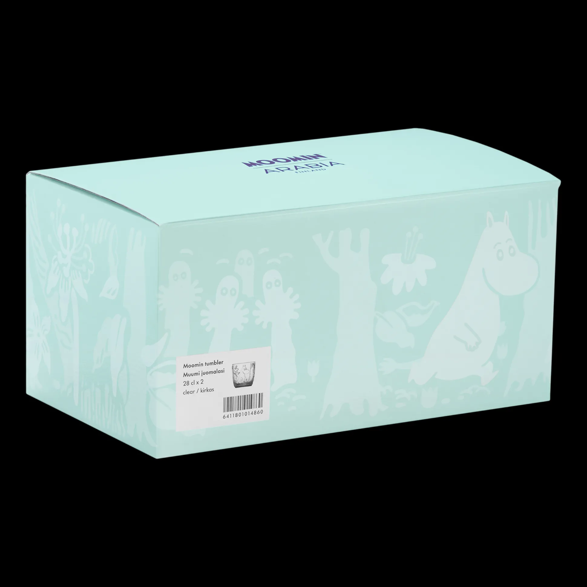 Arabia Moomin Forest Clear Glass Tumblers (Set of 2)