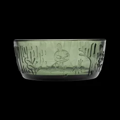 Arabia Moomin Forest Green Clear Glass Bowl