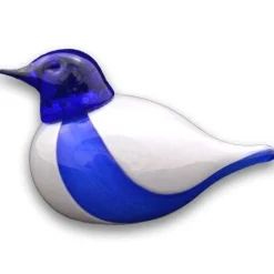 Bianco Blu Finnish Glass Bird, Finland Bird