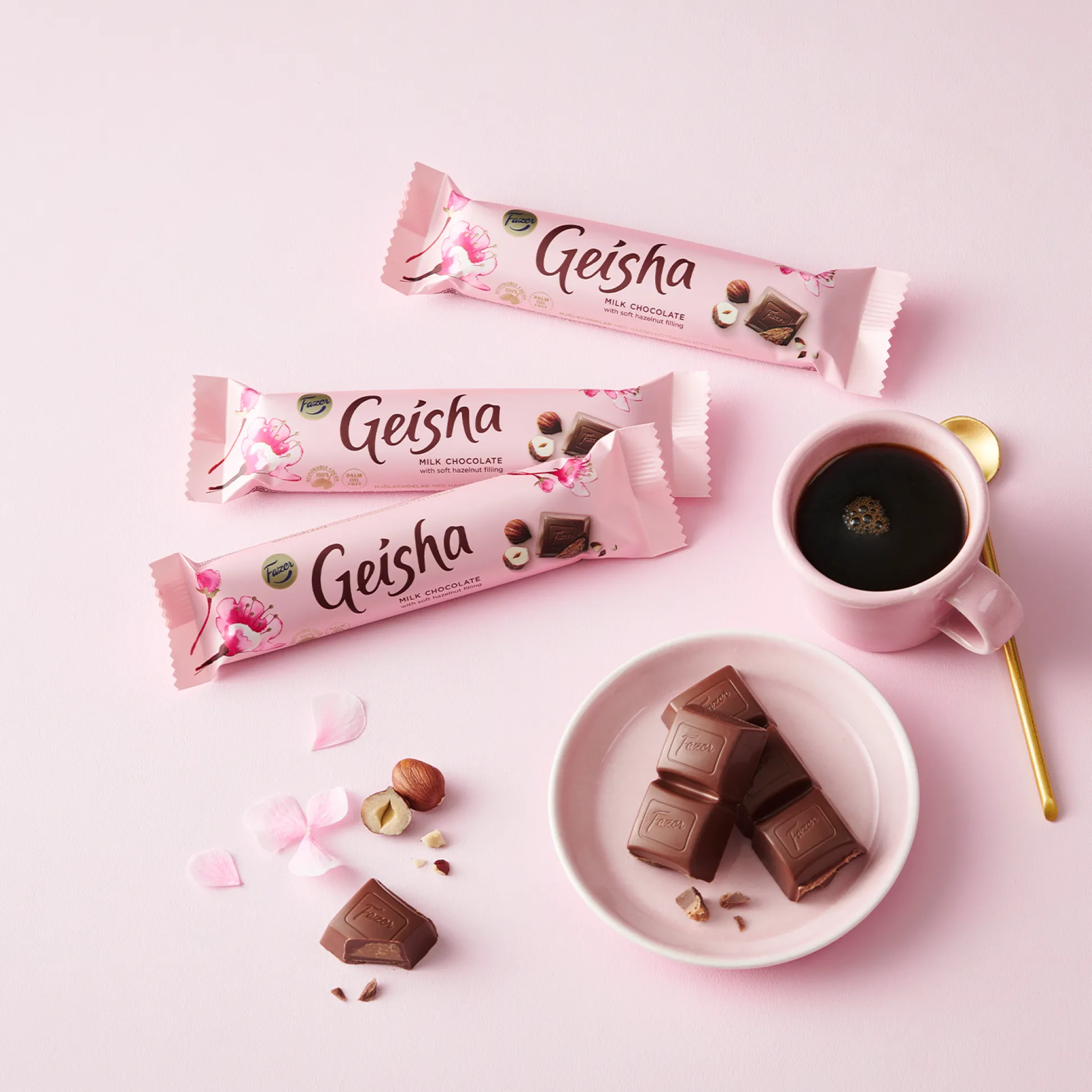 Fazer Geisha Milk Chocolate w/ Soft Hazelnut Filling Bar (37g)