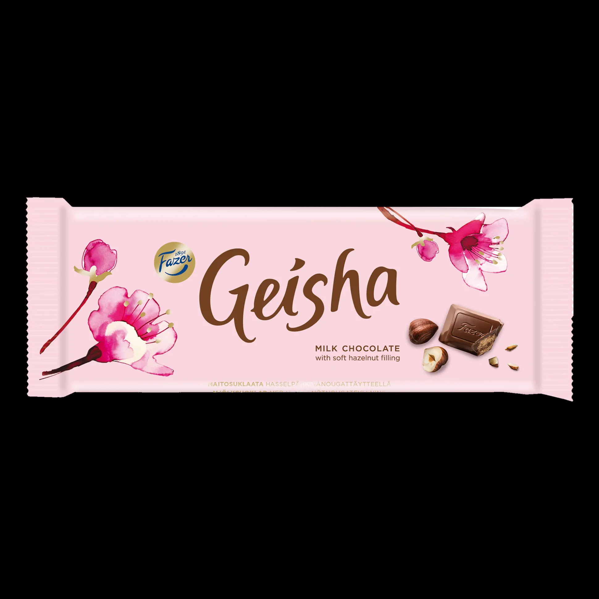 Fazer Geisha Milk Chocolate Soft Hazelnut Filling Bar (100g)