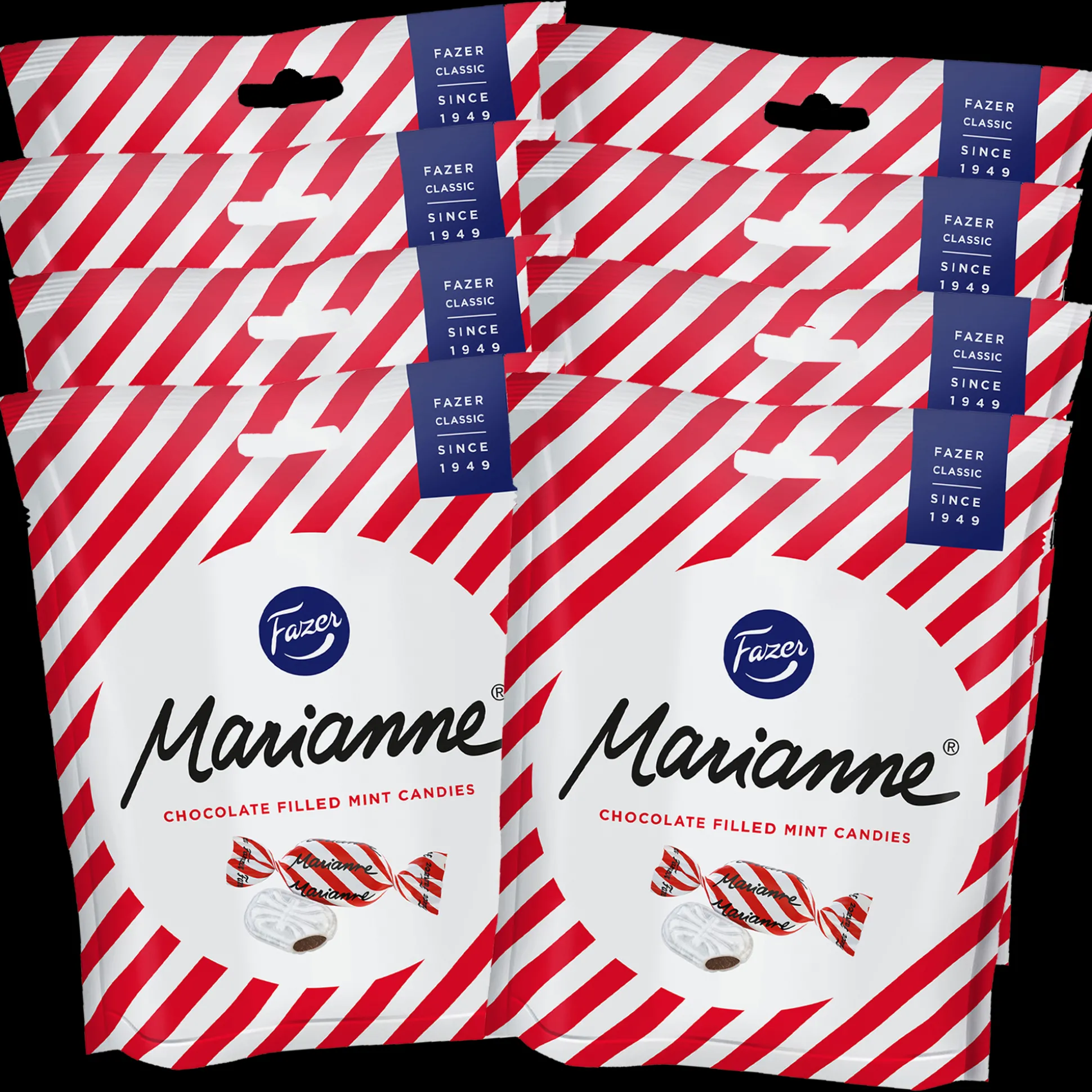 Fazer Marianne Chocolate Filled Mint Candies, 8 Pack