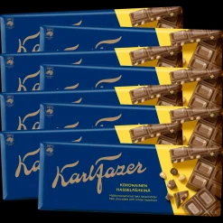 Fazer Milk Chocolate Hazelnuts Bar, 8 Pack