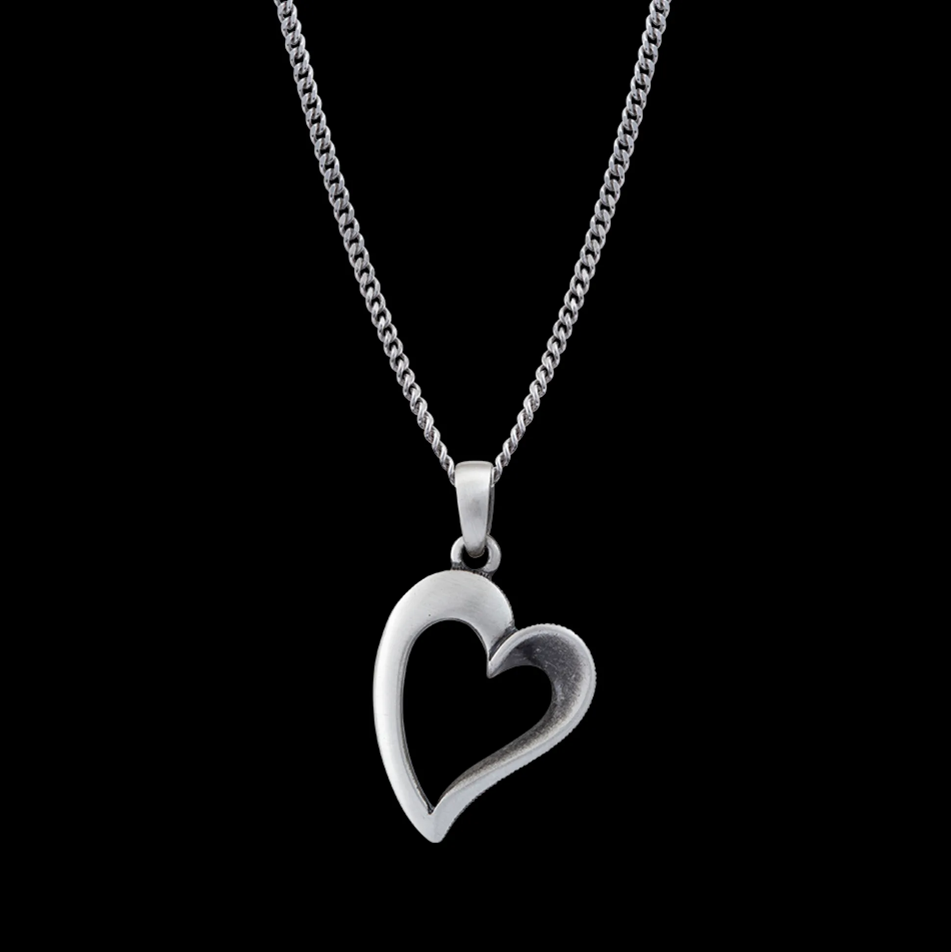 FinnFeelings Heart Silver Necklace