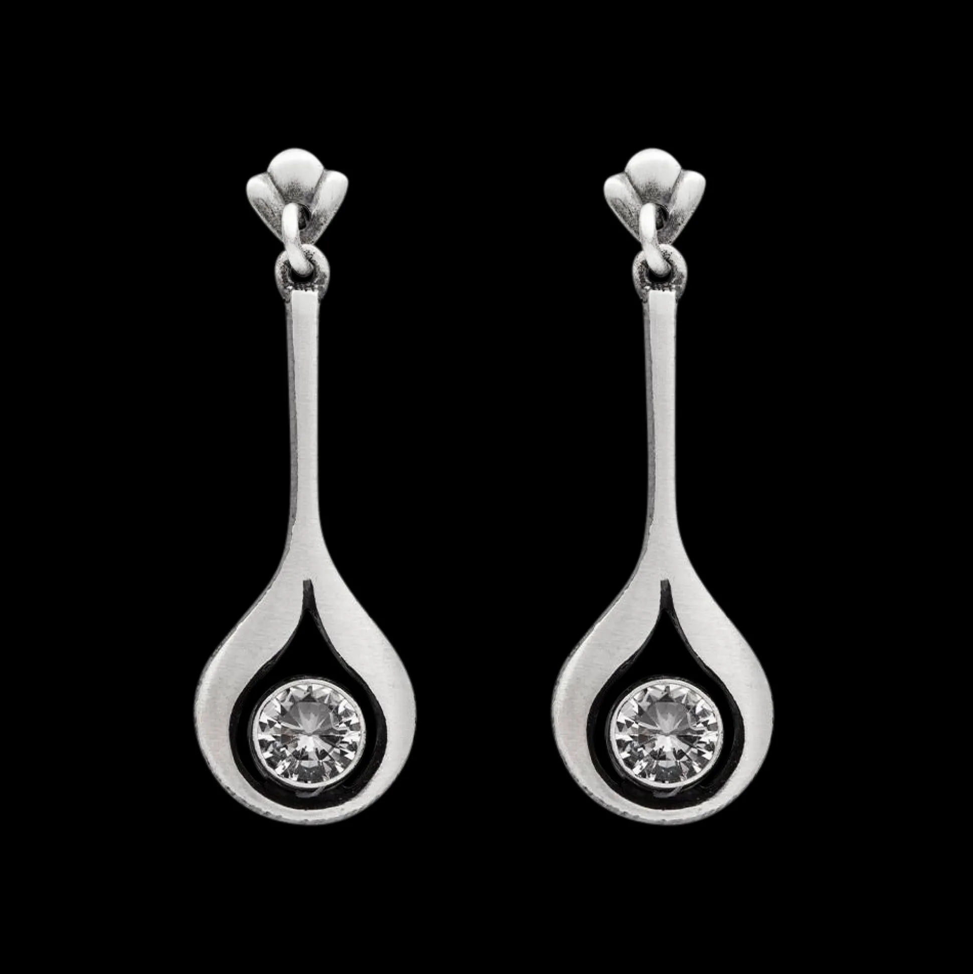 Finnfeelings Rock Crystal Drop Earrings