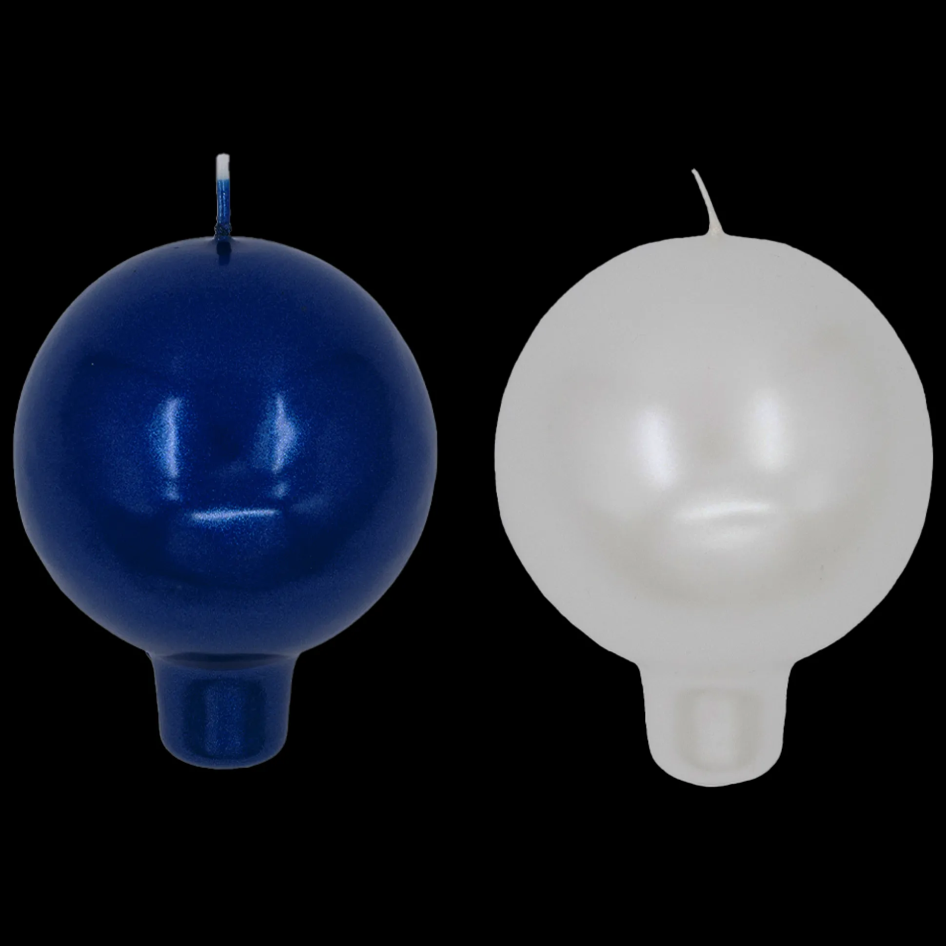 Finnish Footed Ball Candle Metallic Luster Suomi (Set of 2)
