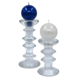 Finnish Footed Ball Candle Metallic Luster Suomi (Set of 2)
