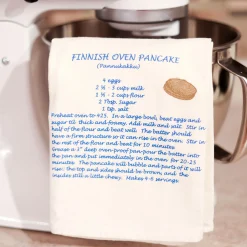 Finnish Oven Pancake Flour Sack Dishtowel