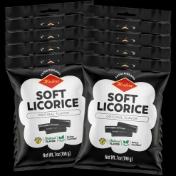 Halva Finnish Soft Licorice Original Black, 10 Pack