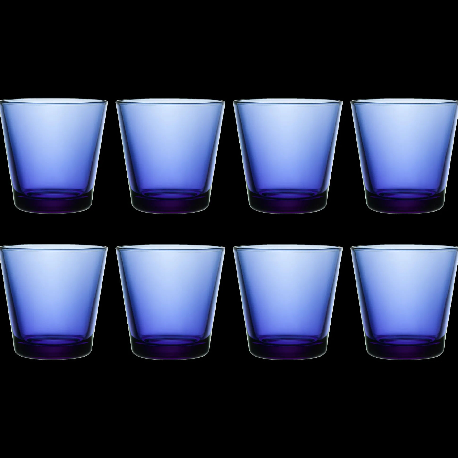 iittala Kartio Ultramarine Blue Medium Tumbler (Set of 8)