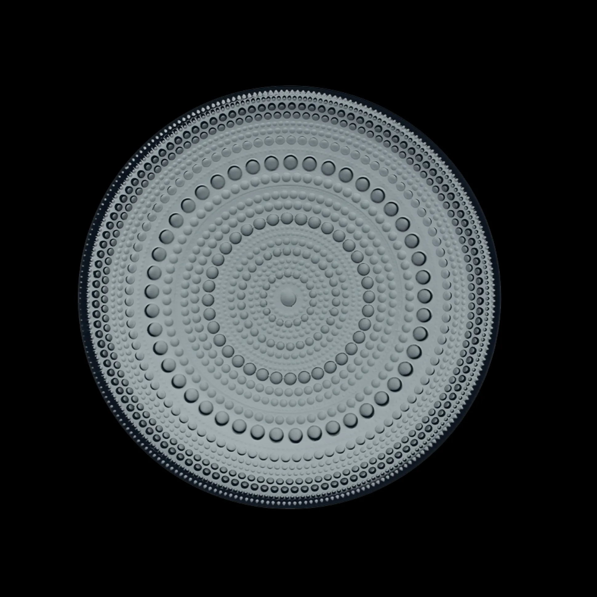 iittala Kastehelmi Dewdrop Dark Grey Salad Plate