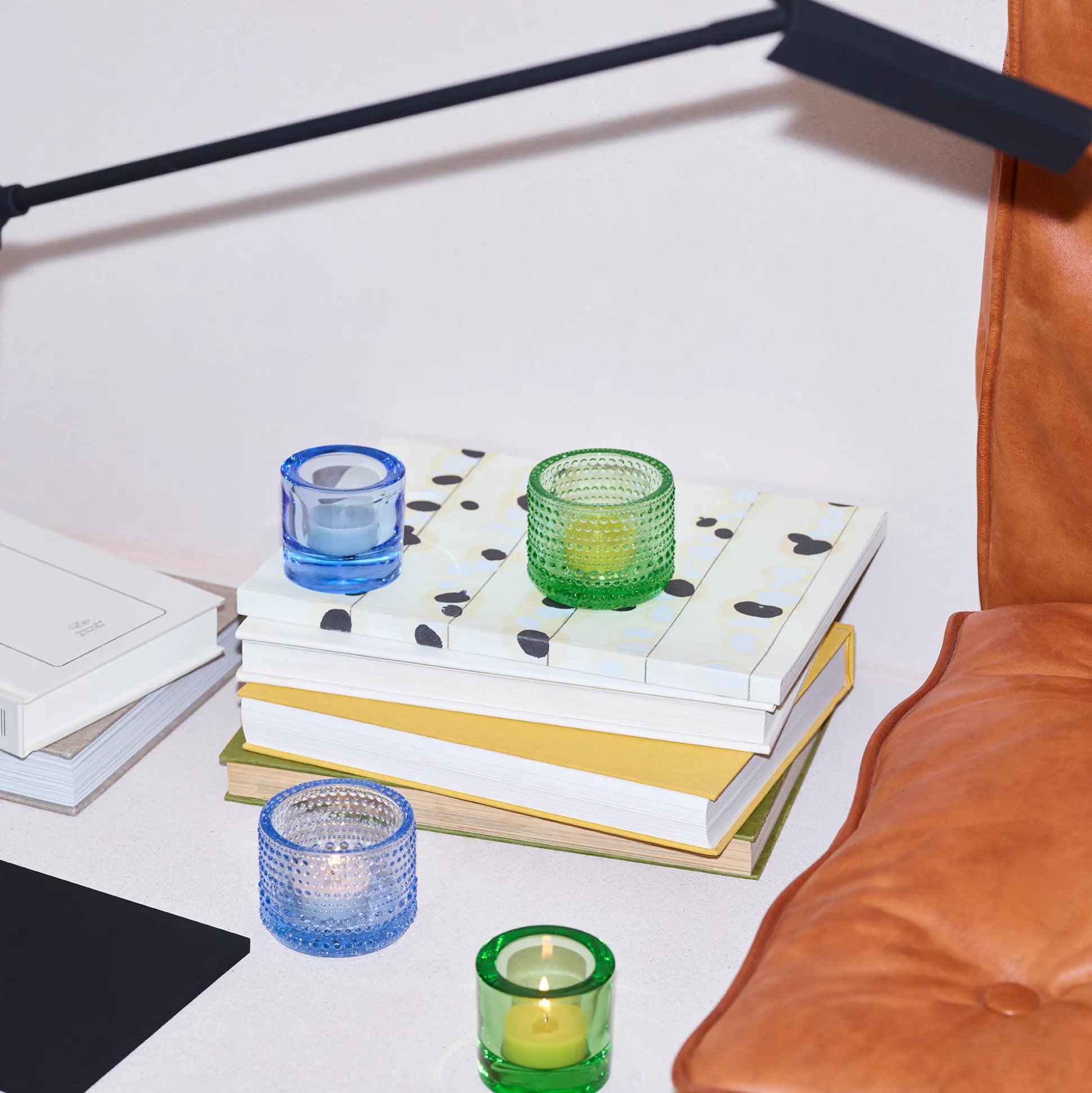 iittala Kastehelmi Dewdrop Votive Aqua