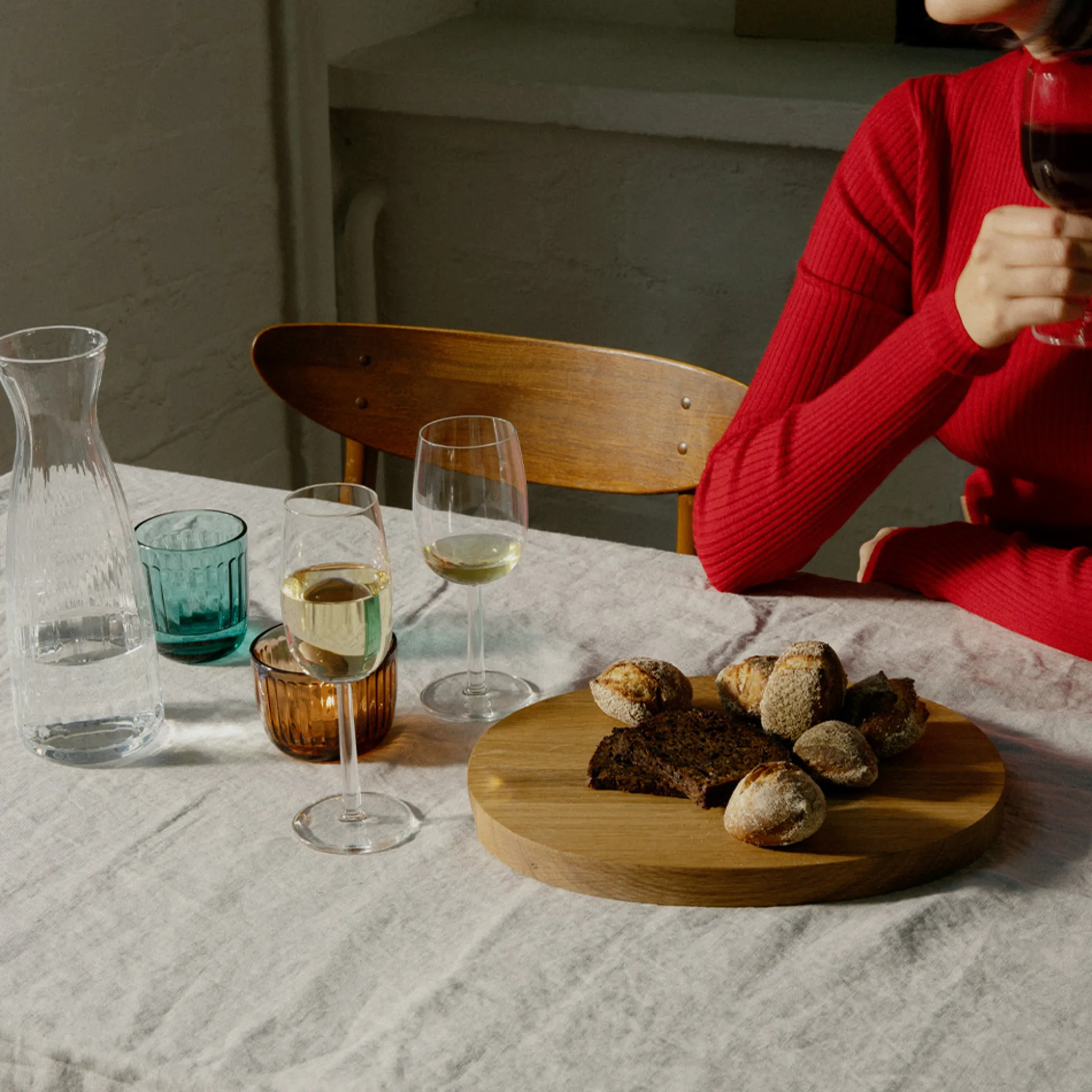 iittala Raami Oak Oval Medium Serving Tray