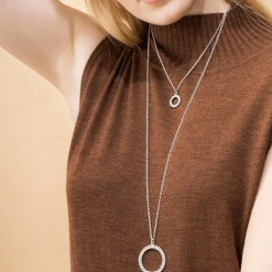 Kalevala Circle of Light Silver Necklace