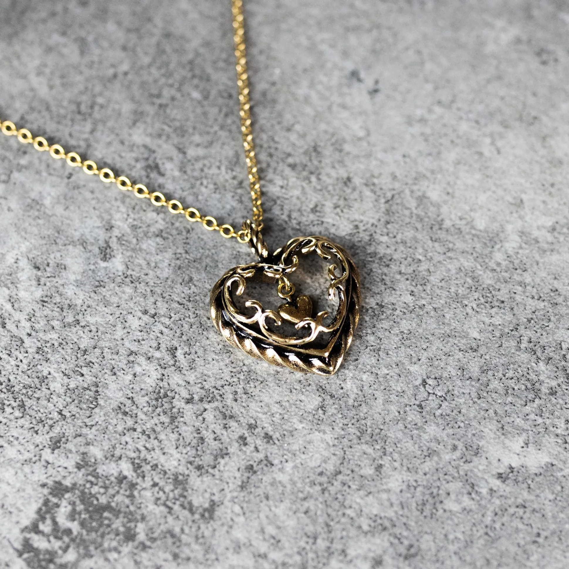 Kalevala Heart of the House Bronze Necklace