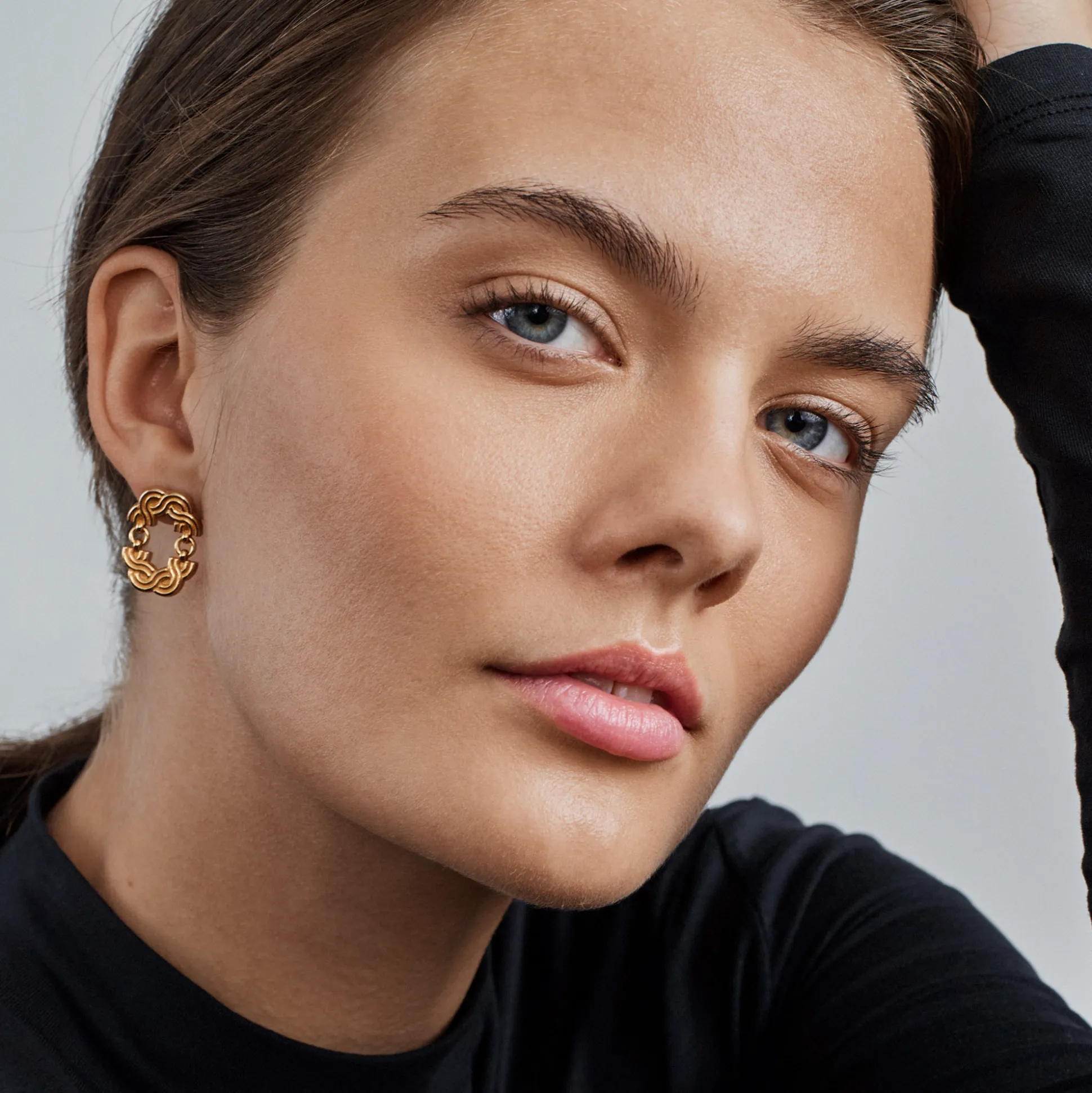 Kalevala Maiden of the North Bronze Earrings