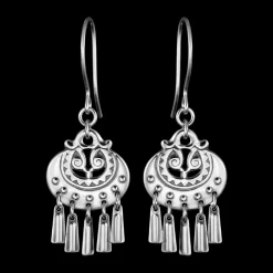 Kalevala Moon Goddess Silver Earrings