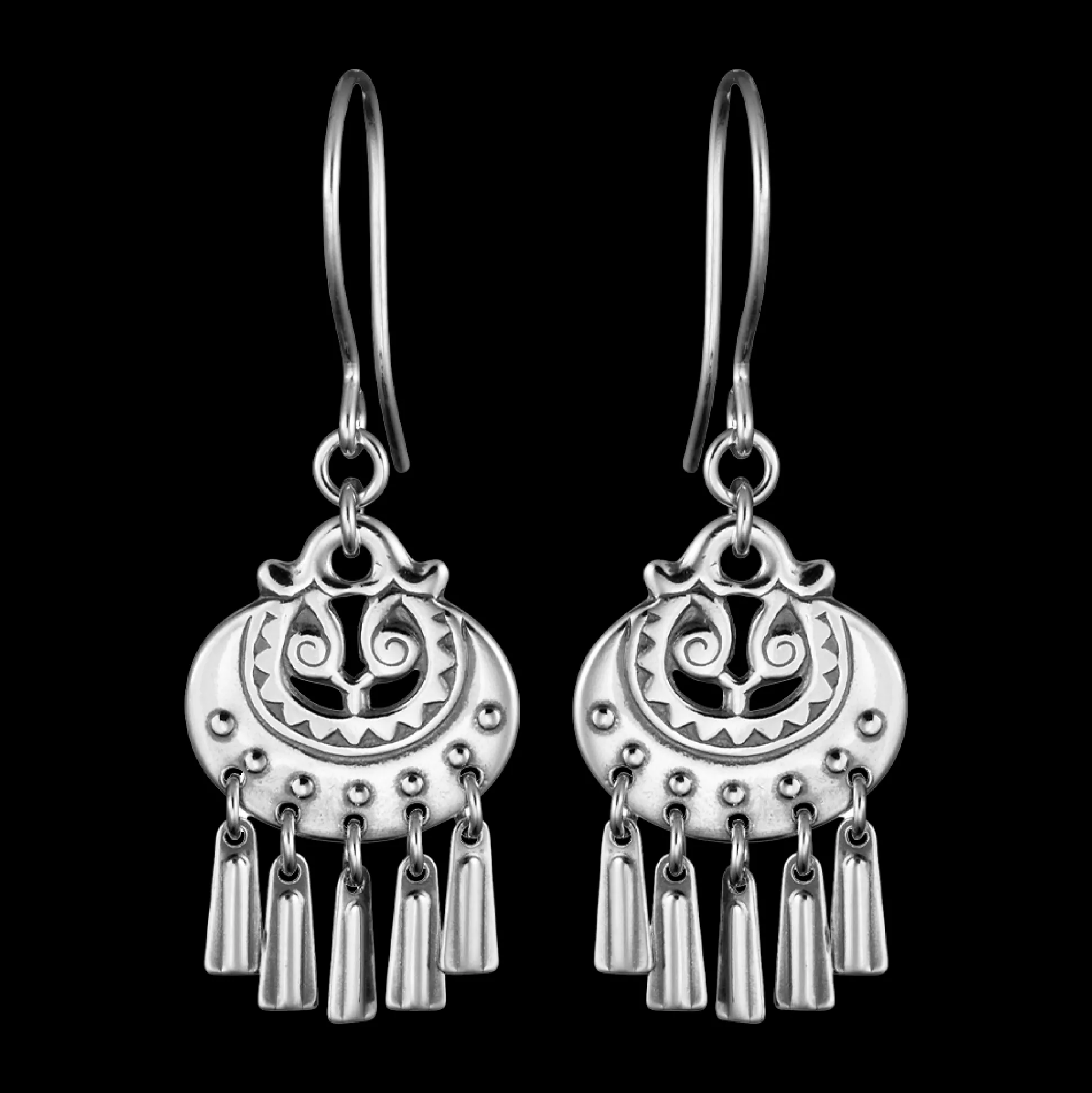 Kalevala Moon Goddess Silver Earrings