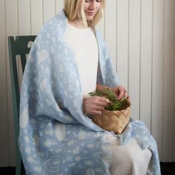 Kauniste Sauna Linen Fringe Throw