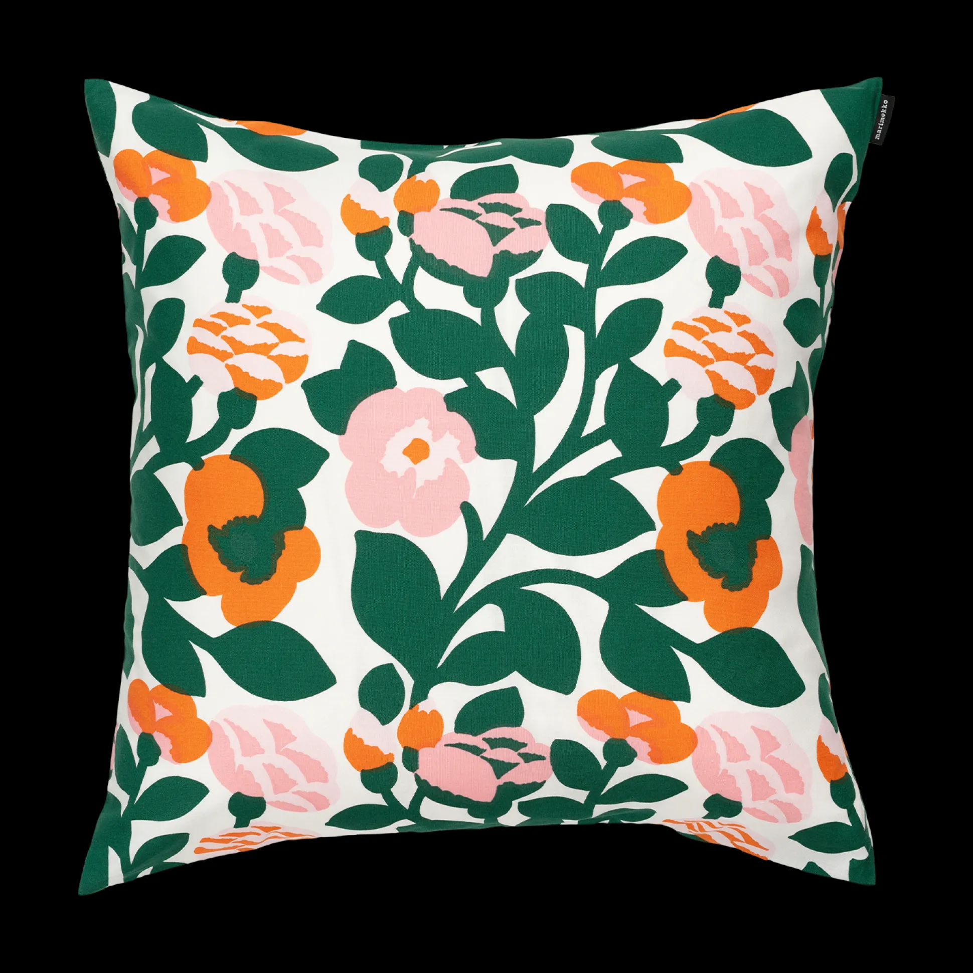 Marimekko Pieni Green Green Cushion Cover, white/green/pink/orange