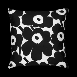 Marimekko Pieni Unikko Cushion Cover, white/black