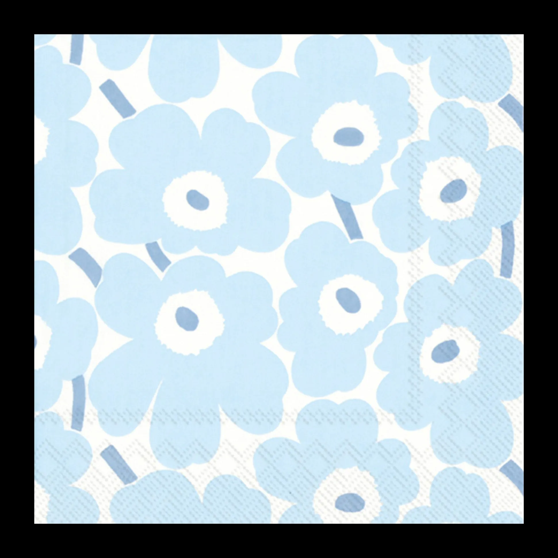 Marimekko Pieni Unikko Light Blue Lunch Napkins (20 Pack)