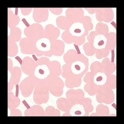 Marimekko Pieni Unikko Light Rose Lunch Napkins (20 Pack)