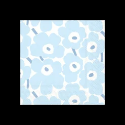 Marimekko Pieni Unikko Light Blue Cocktail Napkins (20 pack)