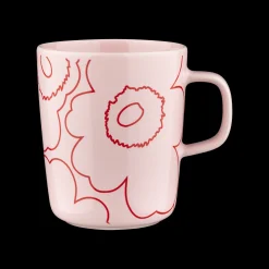 Marimekko Piirto Unikko Mug, pink/red