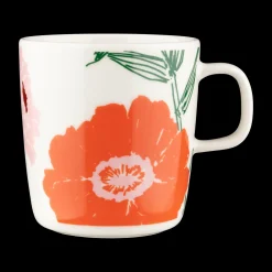 Marimekko Puutarhakutsut Large Mug, white/green/orange