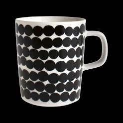 Marimekko Räsymatto Mug, white/black