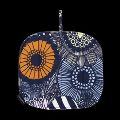 Marimekko Siirtolapuutarha Pot Holder, white/lt.yellow/orange/lt.blue