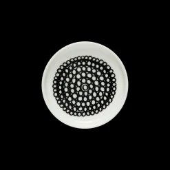Marimekko Siirtolapuutarha Sauce Plate, white/black
