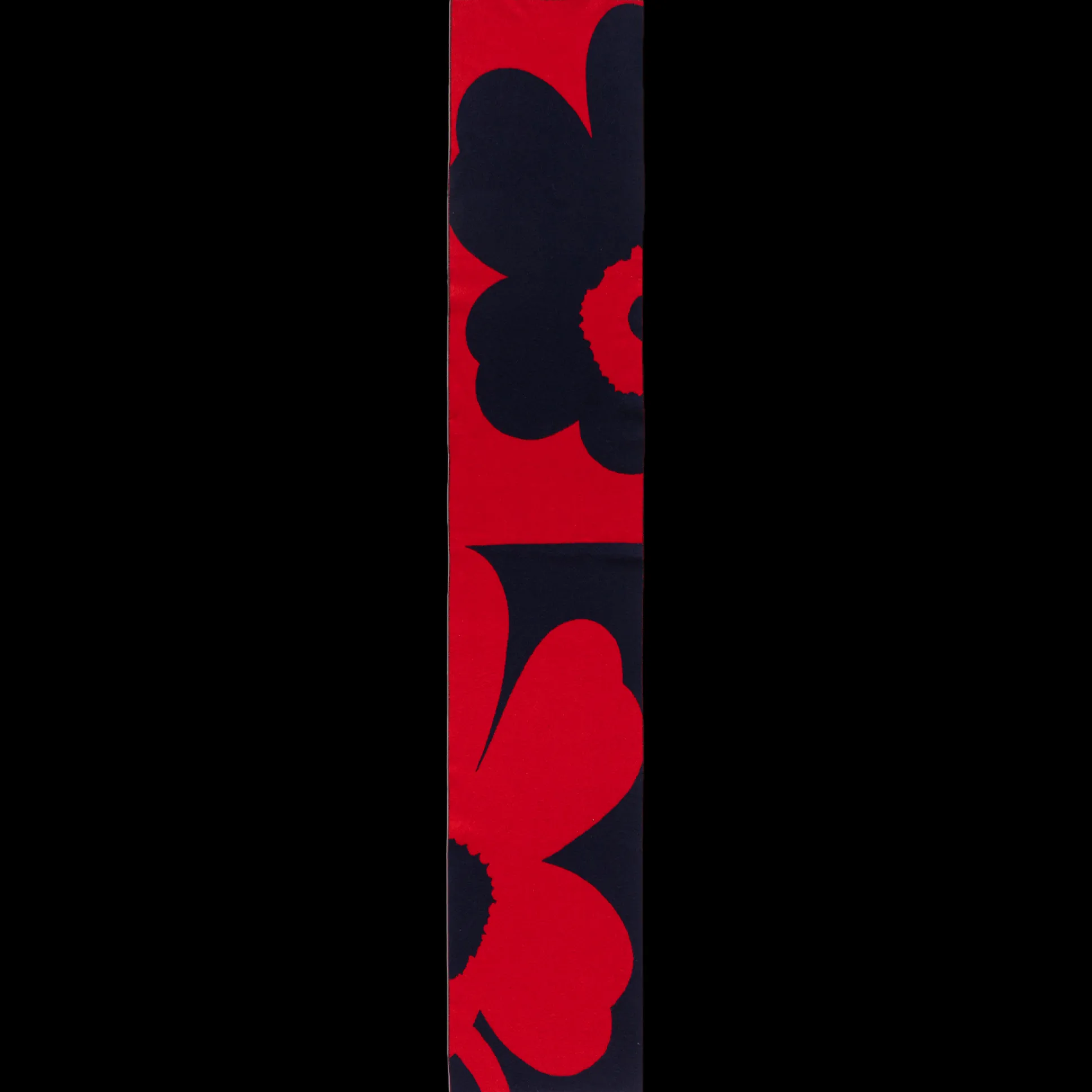 Marimekko Sävellys Unikko Scarf, dk.navy/red