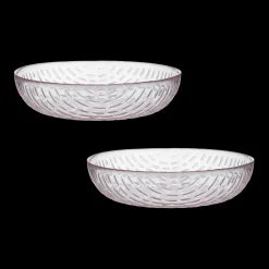 Marimekko Syksy Light Pink Glass Bowls (Set of 2)