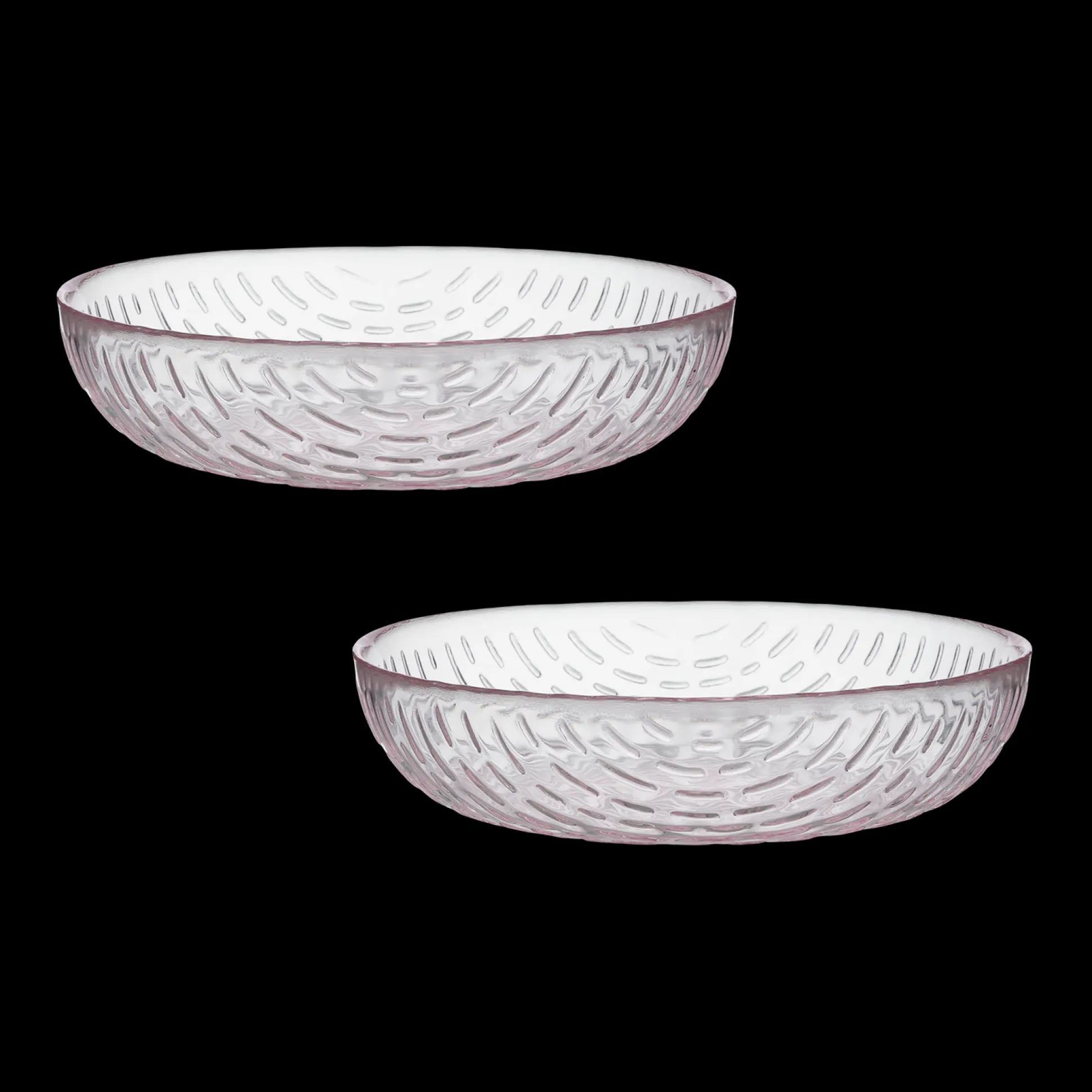 Marimekko Syksy Light Pink Glass Bowls (Set of 2)