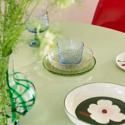 Marimekko Syksy Light Pink Glass Bowls (Set of 2)